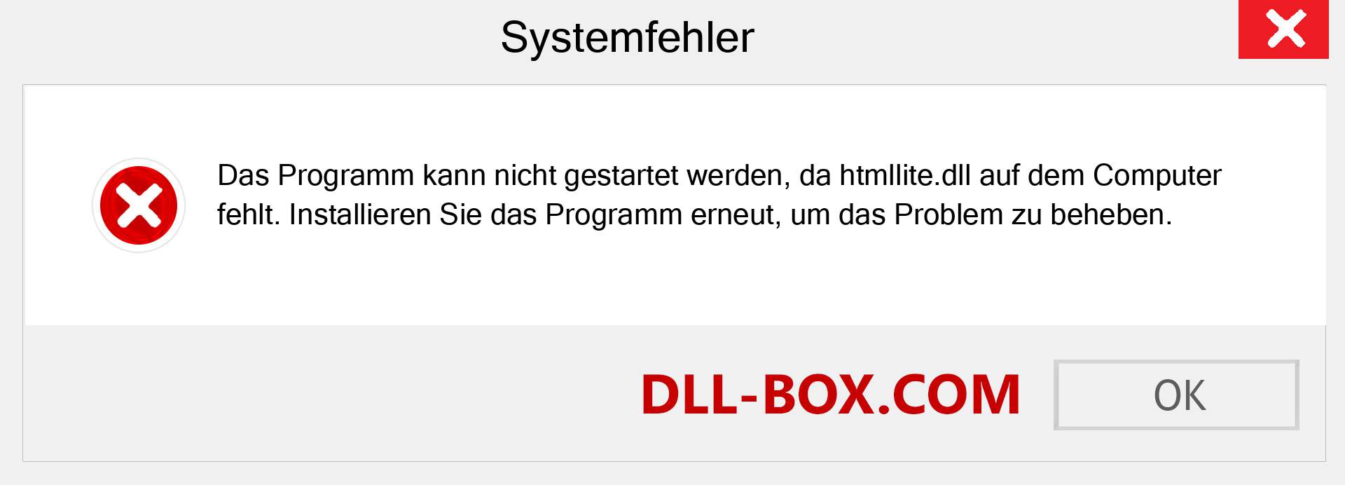 htmllite.dll-Datei fehlt?. Download für Windows 7, 8, 10 - Fix htmllite dll Missing Error unter Windows, Fotos, Bildern