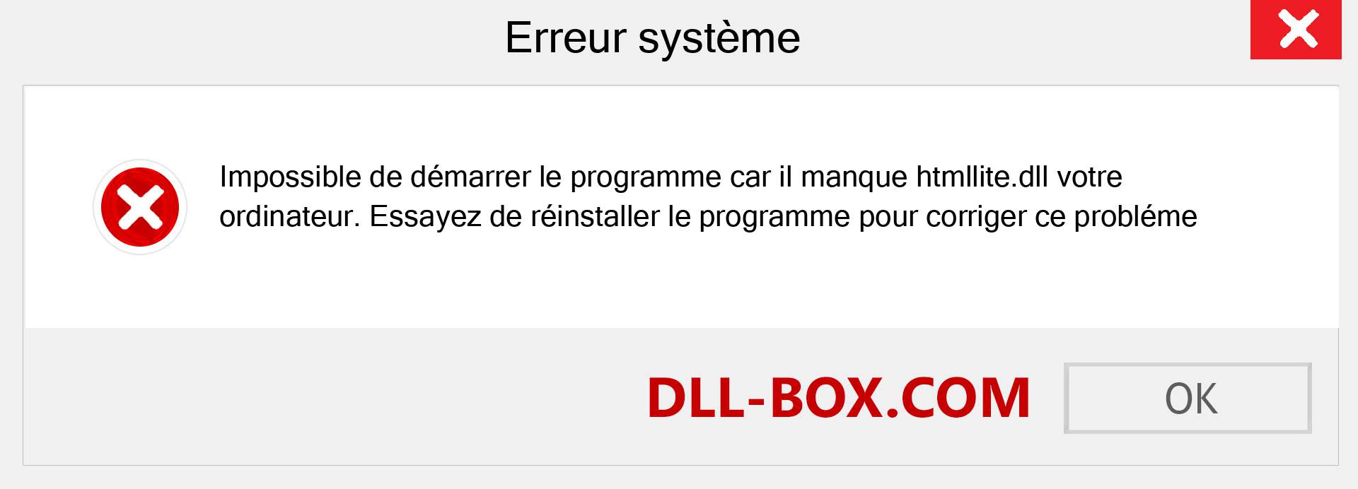 Le fichier htmllite.dll est manquant ?. Télécharger pour Windows 7, 8, 10 - Correction de l'erreur manquante htmllite dll sur Windows, photos, images